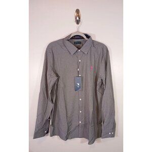 William Murray Stretch Golf Button Down Long Sleeve Gray Men's Shirt Size XL NWT